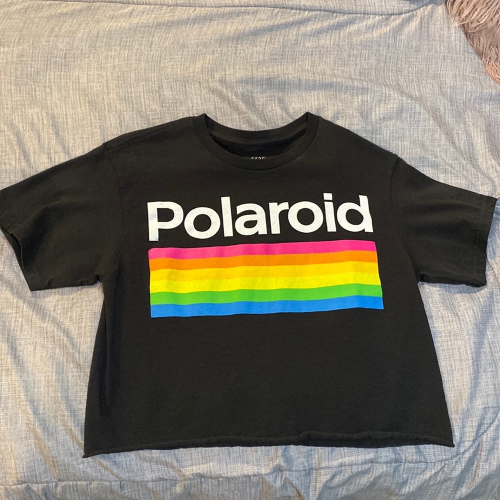 Polaroid crop top T-shirt